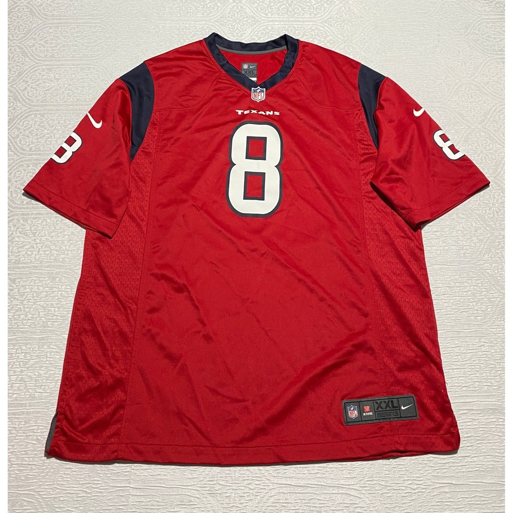 Nike Houston Texans Schaub‎ #8 NFL Football Jersey Red XXL 2XL